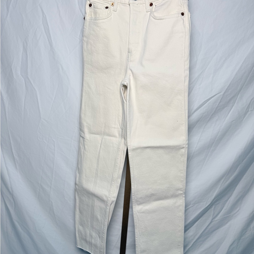 Re/Done Cream High Rise 90’s Loose Jeans